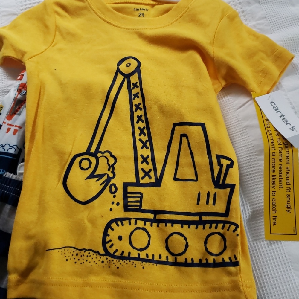 Carter's Truck 3 Piece Pajama Set - Picture 2 of 4